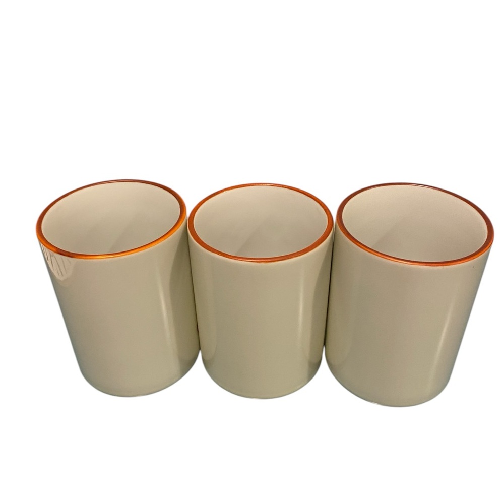 SET of 3 Kafun JAPAN traditional porcelain tea cups, LOVE, FORTUNE, LONGEVITY - Picture 3 of 4